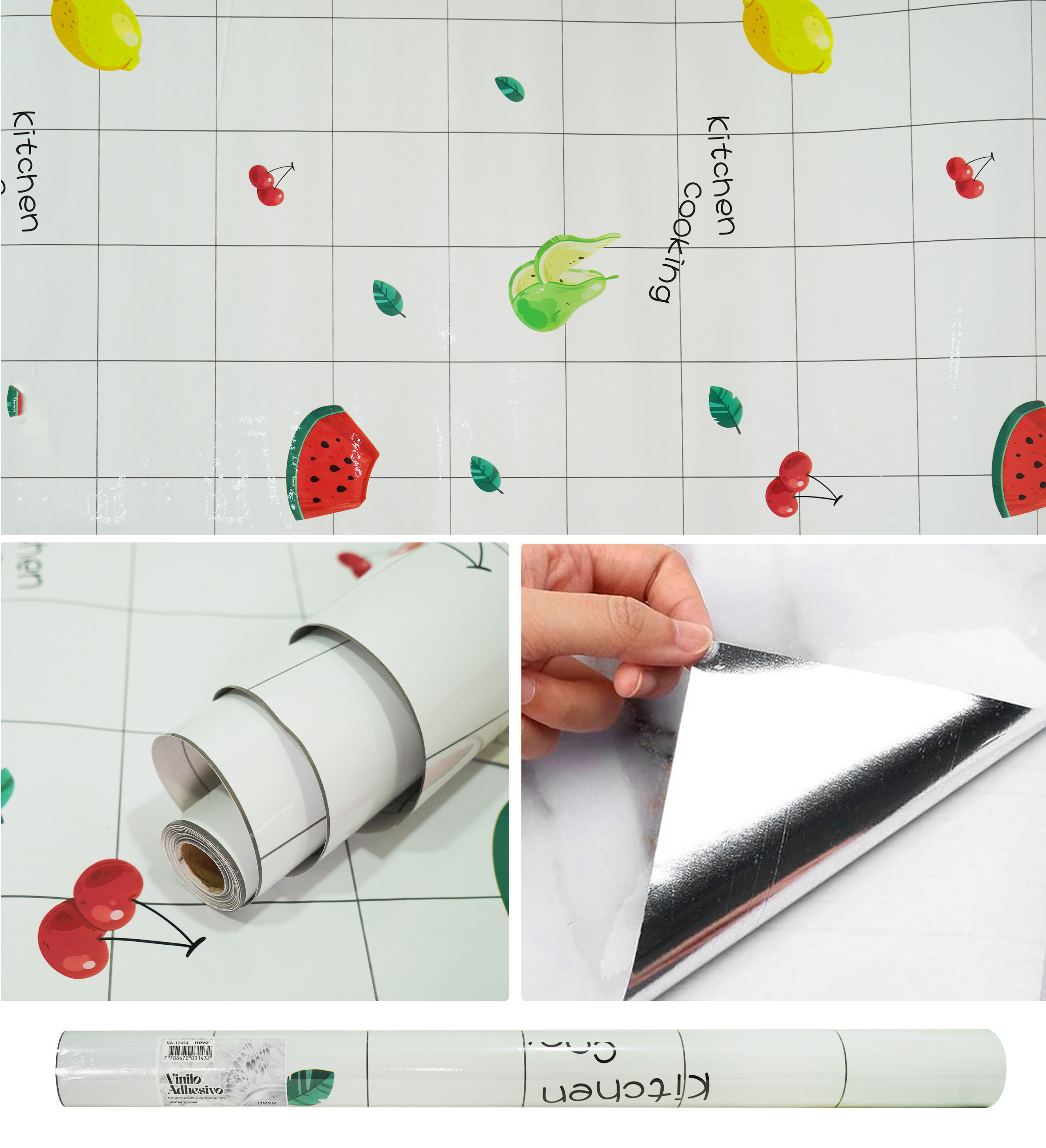 Papel Vinilo Adhesivo Brillante VA-17454